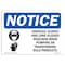 Signmission OSHA Sign, Goggles Gloves And Long Sleeves With Symbol, 10in X 7in Decal, 10" W, 7" H, Landscape OS-NS-D-710-L-13148 - alternate 1